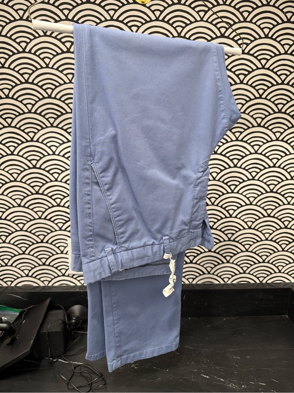 Massimo Dutti Periwinkle Blue Drawstring Chinos 38x32